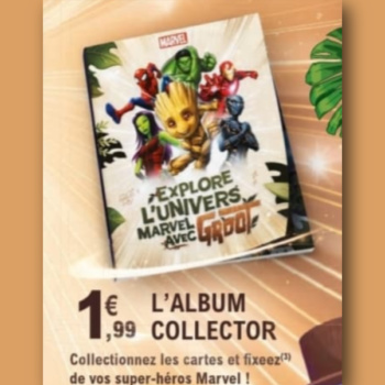 Album collector Marvel Leclerc 2024 : Explore l'univers Marvel avec Groot