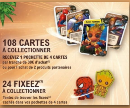 Fixeez et cartes Marvel Leclerc 2024  collectionner