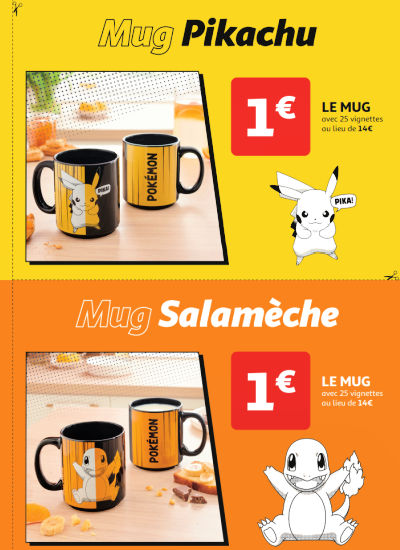 Mug Pikachu Auchan vignettes Pokmon 2024