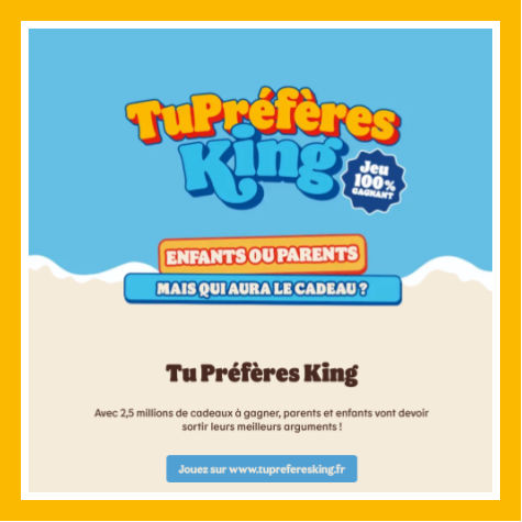 Tupreferesking.fr - Code jeu King Junior Tu Prfres King cadeau enfants ou parents