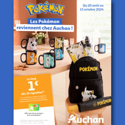 Opration vignettes Auchan mugs Pokmon 1